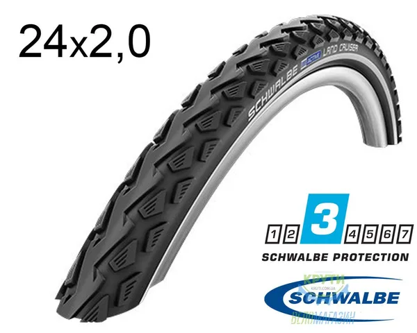 Покришка 24X2.00 (50-507) Schwalbe Land Cruiser K-Guard Hs450 B/B SBC