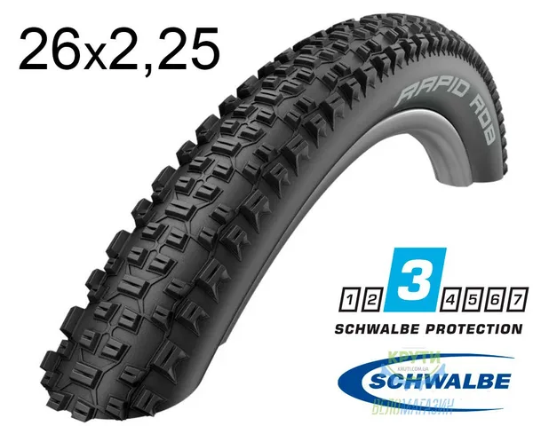 Покришка 26X2.25 (57-559) Schwalbe Rapid Rob K-Guard B/B-Sk Hs425 SBC