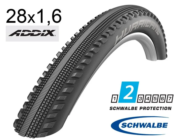 Покришка 28X1.60 (42-622) Schwalbe Hurricane Performance B/B-Sk Hs499 Addix 67 EPI B