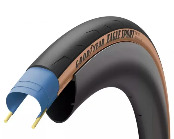 Покришка 700x32 (32-622) GoodYear Eagle Sport Tube Type Folding Tan, 60tpi