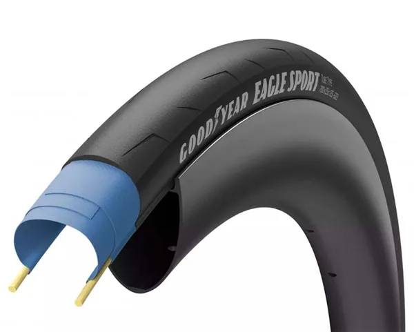 Покришка 700X25C (25-622) Goodyear Eagle Sport Tube Type, Folding, Black, 60Tpi