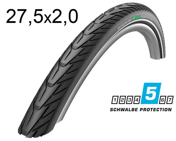 Покришка 27.5X2.00 650B (50-584) Schwalbe Energizer Plus Perf G-Guard Twinskin B/B+RT  Hs492 Addix E, 67 EPI 32B