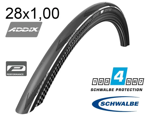 Покришка 700X25C (25-622) Schwalbe One Raceguard, Folding, B/Ws/B-Sk Hs462A Addix 67 EPI