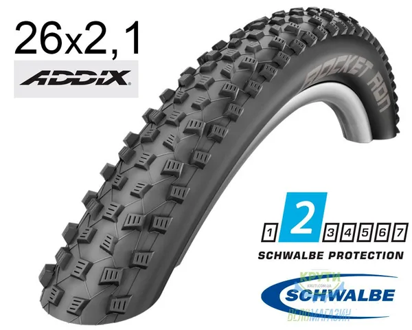 Покрышка 26X2.10 (54-559) Schwalbe Rocket Ron Performance Folding B/B-Sk Hs438 Addix, 67 EPI Ek