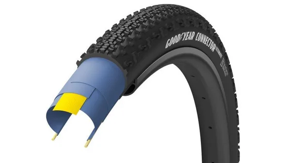 Покришка 700X40 (40-622) Goodyear Connector Tubeless Complete, Folding, Black, 120Tpi