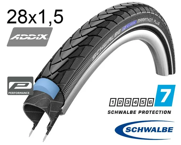Покришка 28X1.50 700X38C (40-622) Schwalbe Marathon Plus S-Guard Performance B/B+RT  Hs440 Ec, 67 EPI 28B