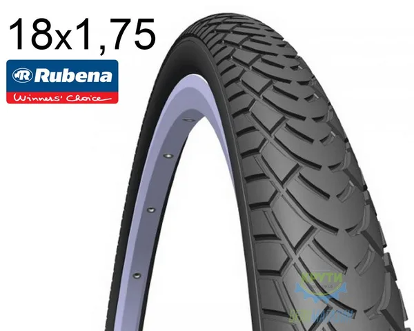 Покришка 18X1.75X2 (47-355) Mitas (Rubena) Walrus V41 Pre Classic, Чорна