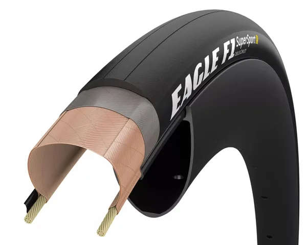 Покрышка 700x25 (25-622) GoodYear Eagle F1 SuperSport R Tubeless Complete Folding Black, 150tpi