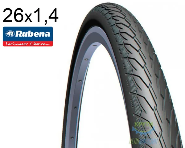 Покришка 26X1 3/8 (37X590) Mitas (Rubena) Flash V66 Classic, Чорна