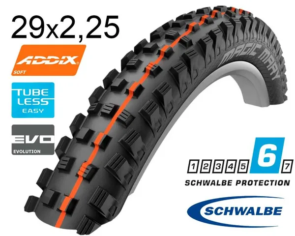 Покришка 29X2.25 (57-622) Schwalbe Magic Mary Evo, Super Trail, Tle B/B-Sk Hs447 Addix Soft 50 EPI