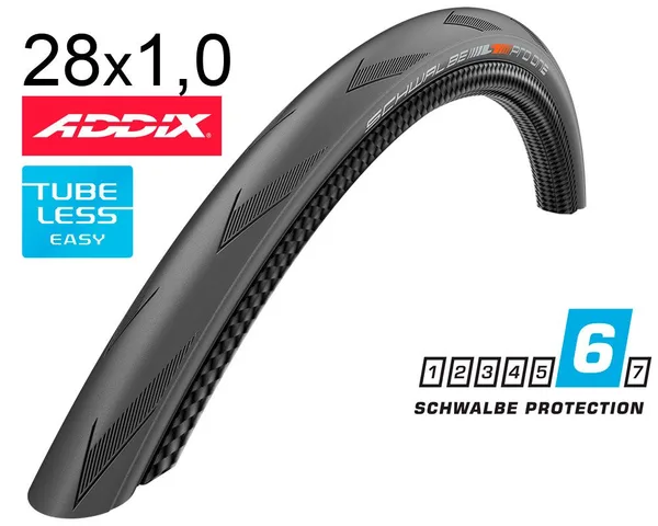 Покрышка 700X25C (25-622) Schwalbe Pro One V-Guard, Evolution Tle B/B-Sk Hs493 Addix Race 127 EPI
