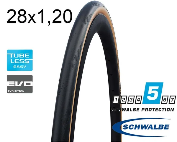 Покрышка 28X1.20 700X30C (30-622) Schwalbe Pro One Evo, Super Race, V-Guard, Tle B/Ts-Sk Hs493 Addix Race 127 EPI