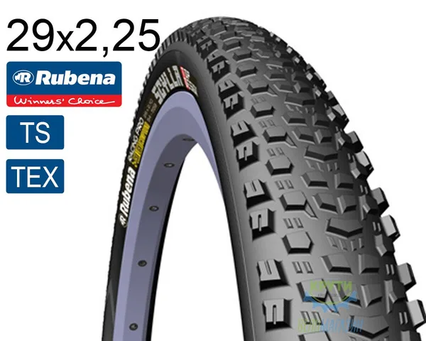 Покрышка 29X2.25 (57-622) Mitas Scylla Td V96 Tubeless Supra Textra, Чёрная