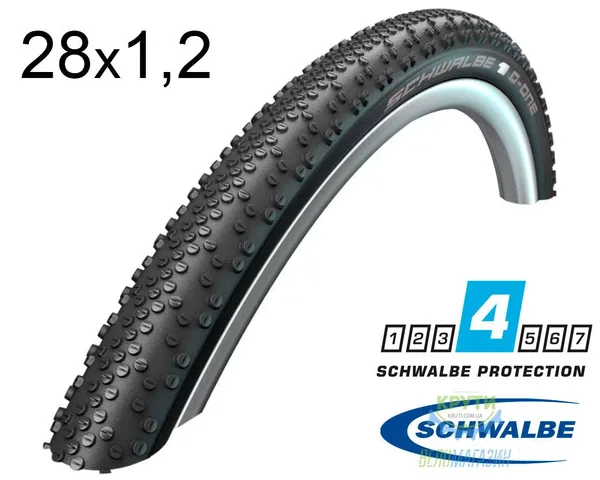 Покрышка 28X1.20 700X30C (30-622) Schwalbe G-One Speed Perf R-Guard Folding B/B-Sk Hs472 Dc, 67 EPI