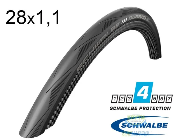 Покрышка 28X1.10 (28-622) Schwalbe Durano Hs464 Race Guard Folding B/B-Sk, 67 EPI Dc