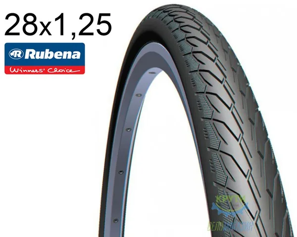 Покришка 28X1 1/4X1 3/4 (32X622) Mitas (Rubena) Flash V66 Classic, Чорна