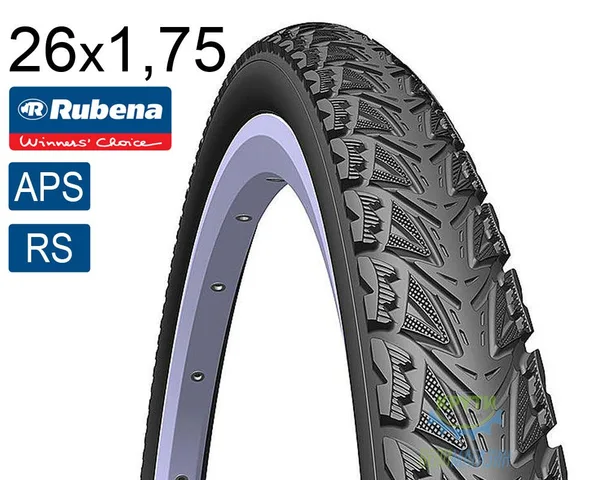 Покрышка 26X1.75*2 (47X559) Mitas (Rubena) Sepia  V71 Classic (Aps)+(Rs), Чёрная