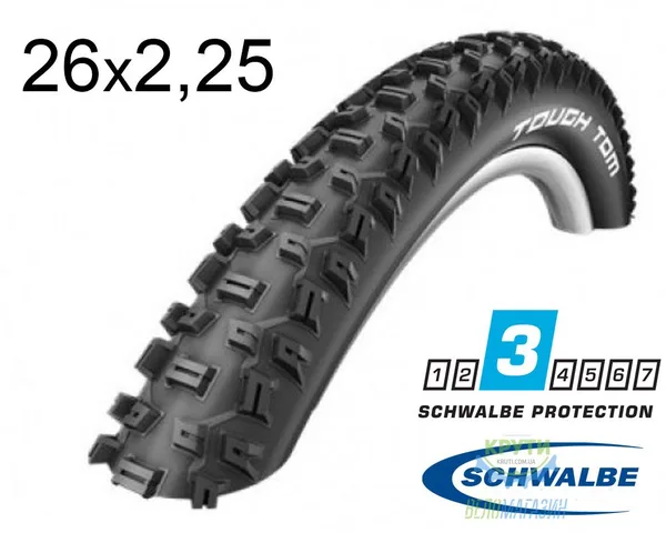 Покришка 26X2.25 (57X559) Schwalbe Tough Tom K-Guard Hs411 B/B-Sk SBC