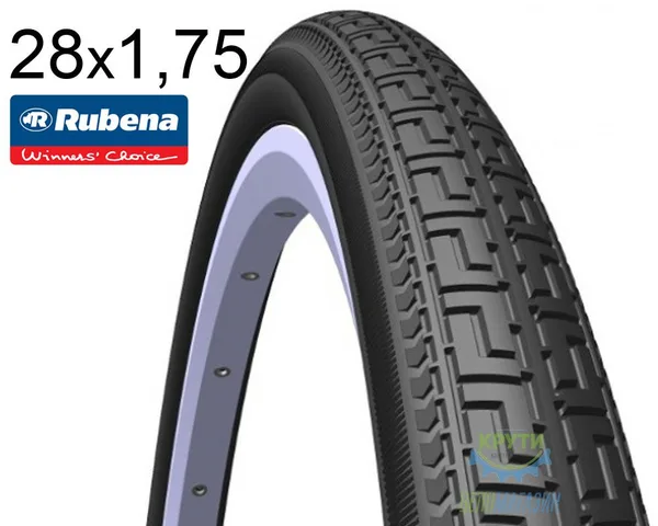 Покрышка 28X1.75Х2 (47X622) Mitas (Rubena) Sobi V16 Classic, Чёрная
