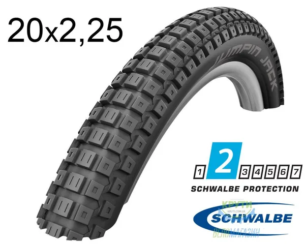 Покрышка 20X2.25 (57-406) Schwalbe Jumpin Jack Hs331 Proformance B/B Orc, 67 EPI