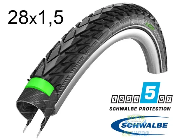 Покришка 28X1.50 700X38C (40-622) Schwalbe Energizer Plus Greenguard B/B+RT  Hs427 Enc 67 EPI 28B