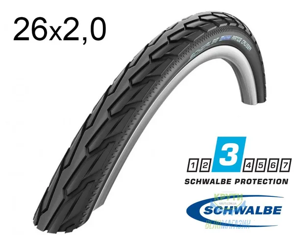Покришка 26X2.00 (50-559) Schwalbe Range Cruiser K-Guard B/B Hs457 SBC 50 EPI