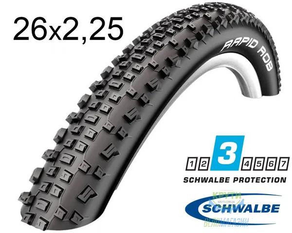 Покришка 26X2.25 (57-559) Schwalbe Rapid Rob Hs391 Kevlarguard B/B-Sk SBC 50 EPI