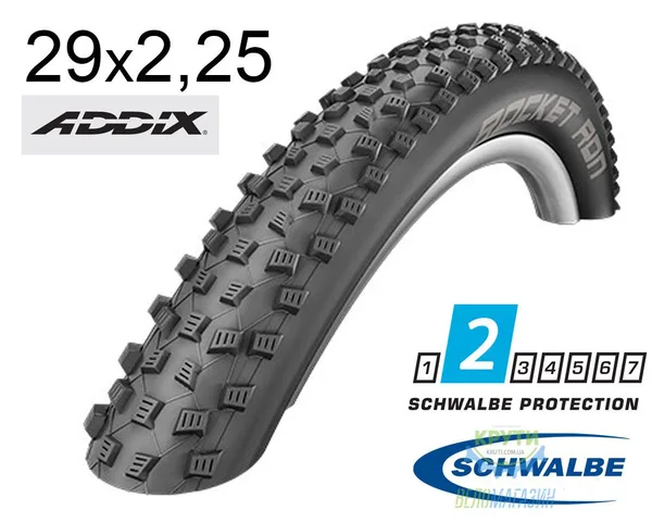 Покришка 29X2.25 (57-622) Schwalbe Rocket Ron Evo, Liteskin, Evolutoin Folding B/B-Sk Hs438 Addix Speed 127 EPI Ek