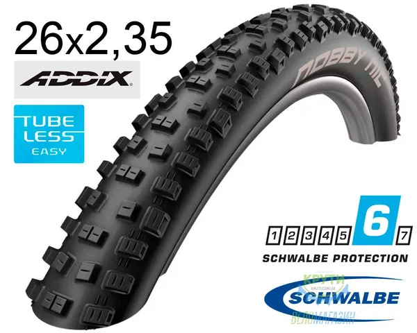 Покрышка 26X2.35 (60-559) Schwalbe Nobby Nic Performance Tl-Ready Folding B/B Hs463 Addix, 67 EPI Ek