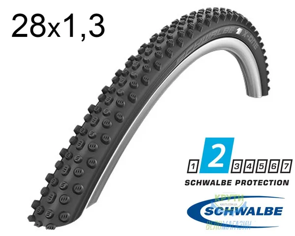 Покришка 28X1.30 700X33C (33-622) Schwalbe X-One Bite Performance Folding B/B-Sk Hs481 Dc, 67 EPI Ek