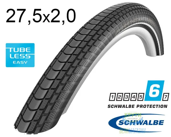 Покрышка 27.5X2.00 650B (50-584) Schwalbe Marathon Almotion Microskin, Tl-Easy, Folding , Evolution, B/B-Sk+RT  Hs453 Osc 67 EPI Ek