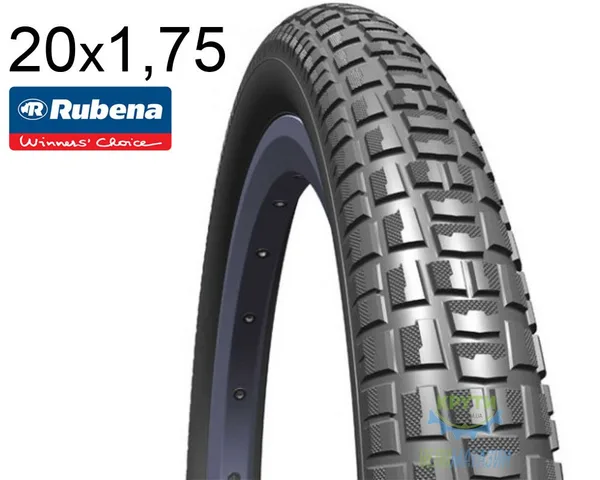 Покрышка 20X1.75Х2.0 (47X406) Mitas (Rubena) Nitro V89 Classic, Чёрная