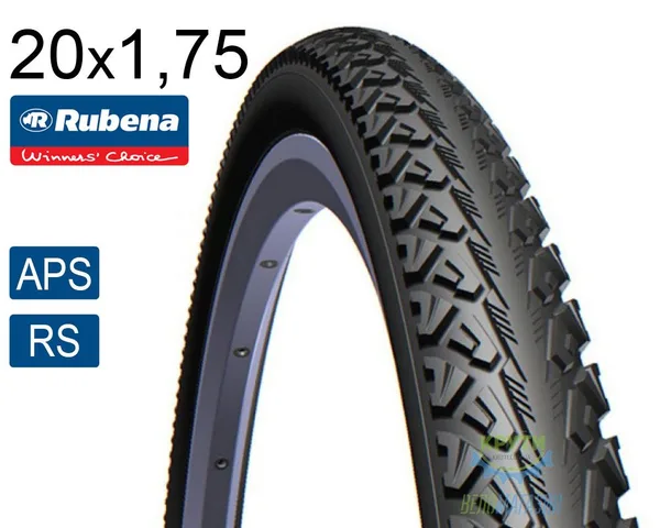 Покрышка 20X1.75X2 (47-406) Mitas Shield V81 Aps + Rs Classic, Чёрная