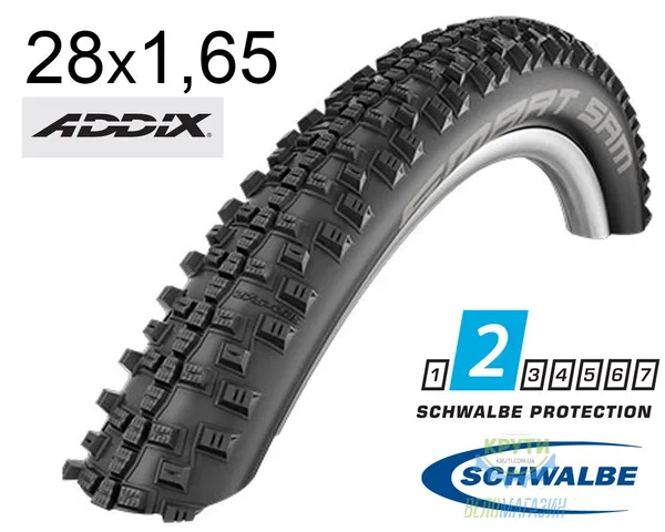 Покришка 28X1.65 (44-622) Schwalbe Smart Sam Performance B/B-Sk+RT  Hs476 Addix, 67 EPI