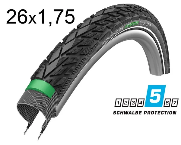 Покришка 26X1.75 (47-559) Schwalbe Energizer Plus Tour Hs441 G-Guard B/B+RT  Enc, 67 EPI 31B