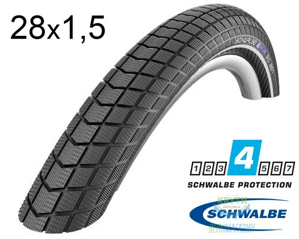Покришка 28X1.50 700X38C (40-622) Schwalbe Little Big Ben R-Guard B/B-Sk+RT  Hs439 Ec, 67 EPI