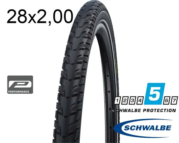 Покришка 28X2.00 (50-622) Schwalbe Energizer Plus Tour Perf, Greenguard, Twinskin, B/B+RT  Hs485 Addix E 67 EPI 35B