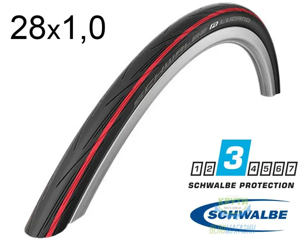 Покришка 700X25C (25-622) Schwalbe Lugano K-Guard Active Folding B/Rs/B-Sk Hs471 Sic, 50 EPI Ek