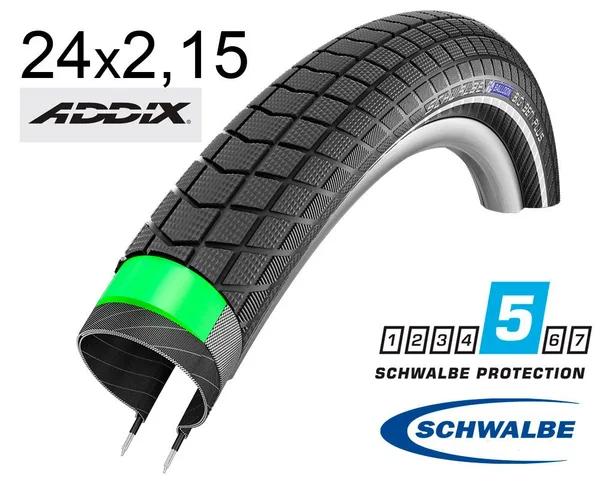 Покрышка 24X2.15 (55-507) Schwalbe Big Ben Plus G-Guard Snakeskin Performance B/B-Sk+RT  Hs439 Ec, 67 EPI 26B