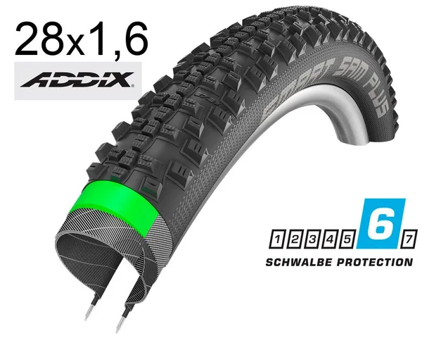 Покришка 28X1.60 700X40C (42-622) Schwalbe Smart Sam Plus G-Guard Snakeskin B/B-Sk Hs476 Dc, 67 EPI