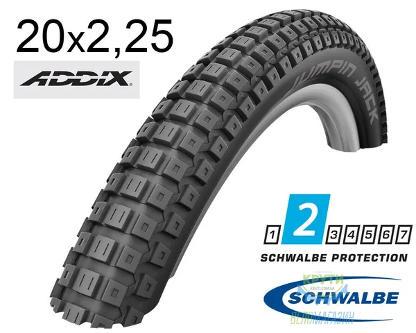 Покришка 20X2.25 (57-406) Schwalbe Jumpin Jack Hs331 Proformance B/B Addix, 67 EPI