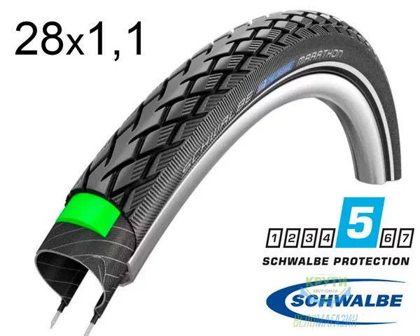 Покришка 28X1.10 700X28C (28-622) Schwalbe Marathon G-Guard Twinskin B/B+RT  Hs420 Ec, 67 EPI