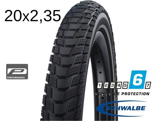 Покрышка 20X2.35 (60-406) Schwalbe Pick-Up Perf, Super Defense, Twinskin, B/B+RT  Hs609 Addix E 2X67 EPI 36B