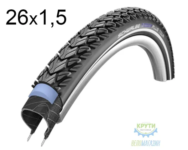 Покрышка 26X1.75 (47-559) Schwalbe Marathon Plus Tour Hs404 S-Guard B+RT  Ec, 67 EPI