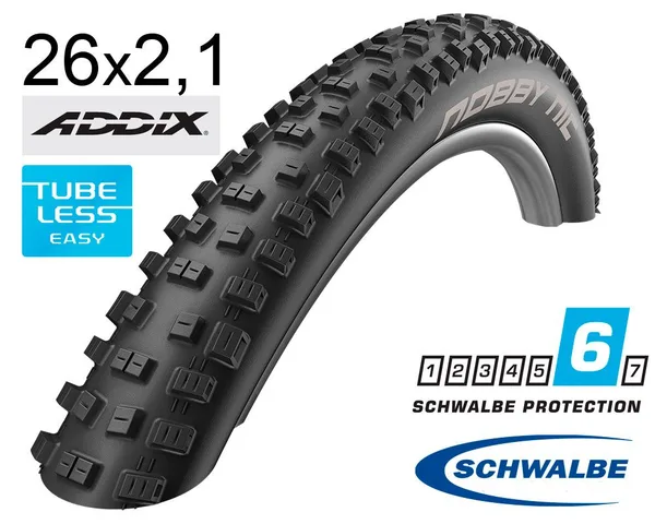 Покрышка 26X2.10 (54-559) Schwalbe Nobby Nic Performance Tl-Ready Folding B/B Hs463 Addix, 67 EPI Ek