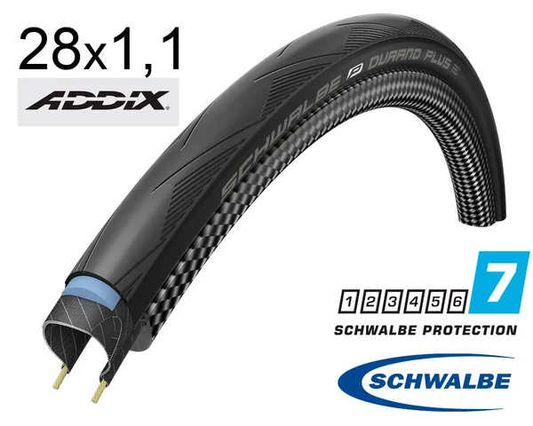Покришка 700X28C (28-622) Schwalbe Durano Plus S-Guard Performance B/B+RT  Hs464 Dc, 67 EPI