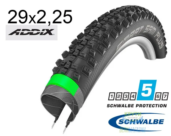 Покришка 29X2.25 (57-622) Schwalbe Smart Sam Plus Greenguard,Snakeskin Performance B/B-Sk Hs476 Addix 67 EPI 35B