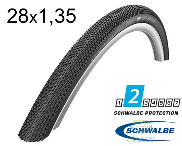 Покришка 28X1.35 700X35C (35-622) Schwalbe G-One Allround R-Guard Performance Folding B/B-Sk Hs473 Dc, 67 EPI Ek