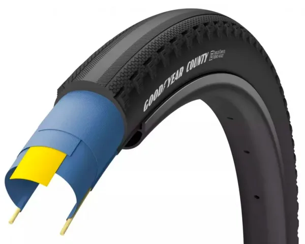 Покрышка 700x40 (40-622) GoodYear County Tubeless Ready Folding Black, 60tpi