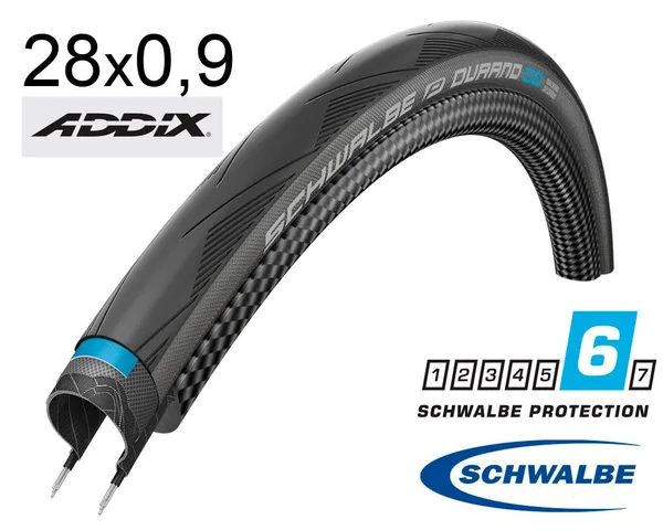 Покрышка 700X23С (23-622) Schwalbe Durano Dd Folding B/Gr-Sk Hs464 Dc Ib